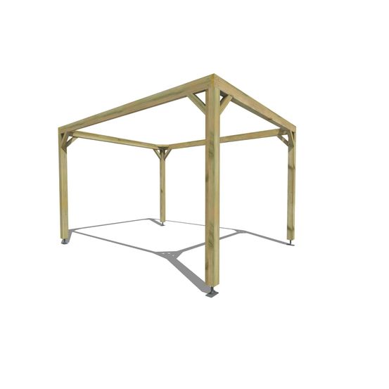 Pergola bois • 3m x 4m • indépendante • cadre simple • livraison comprise