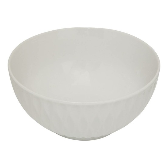 Bol strié blanc 65cl