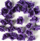Têtes de rose artificielle x 24 bleu royal d 5 cm pour boule de rose - couleur:
