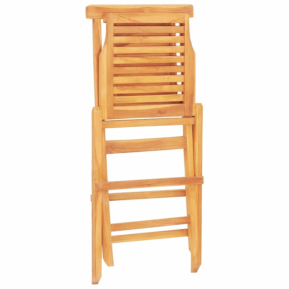 Chaises de jardin pliantes lot de 6 47x63x90cm bois massif teck