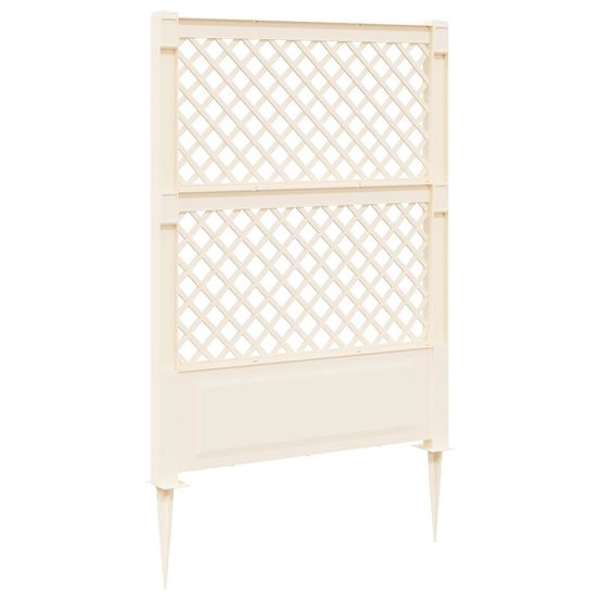 Trellis avec pique pp blanc