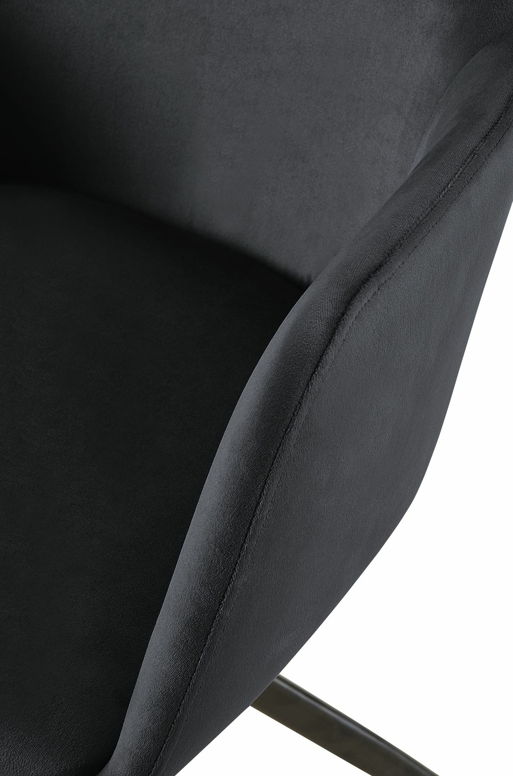 Chaise de salle à manger en velours olema