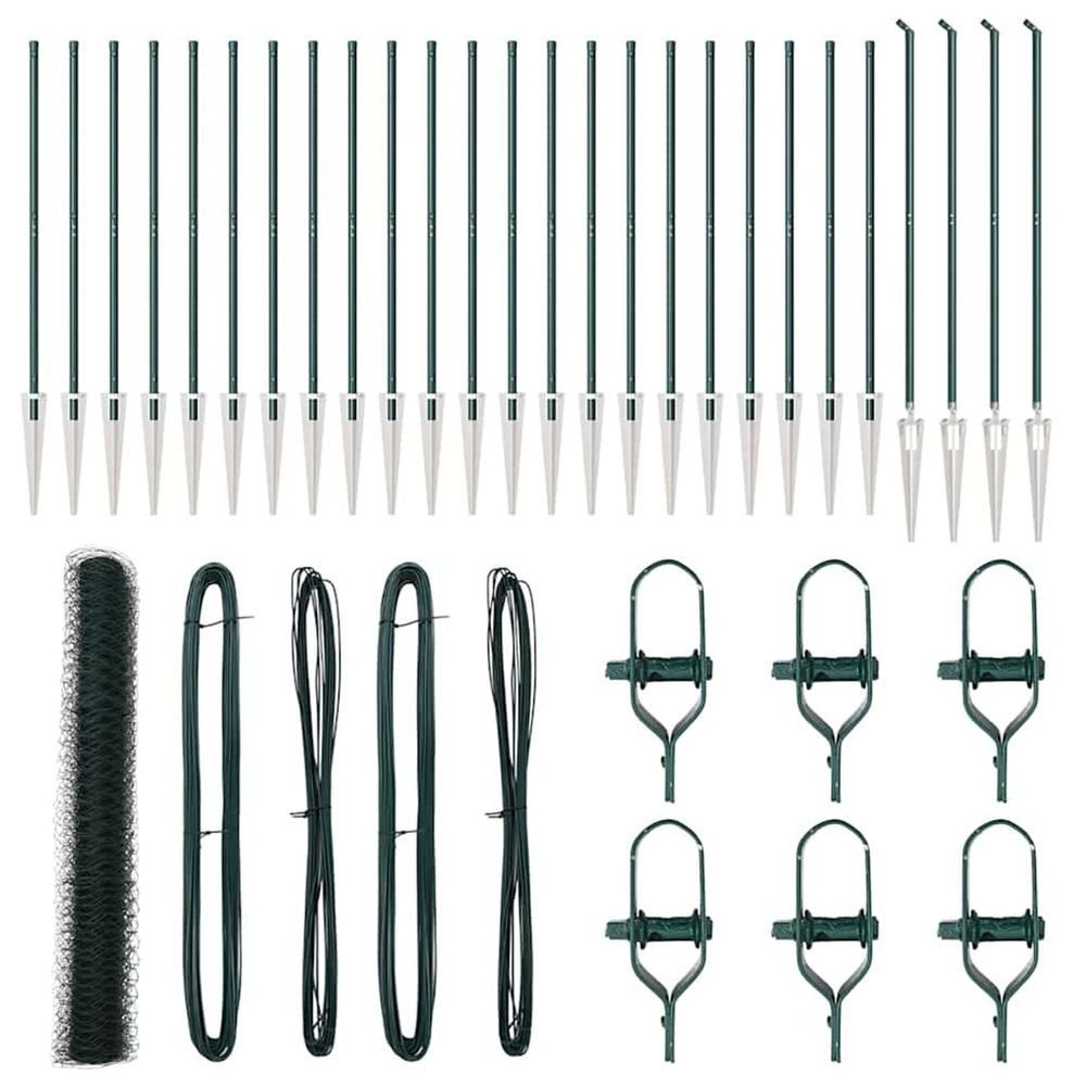 Poteau de clôture. Vert 50 x 1,4 m (maillage de 36 mm)