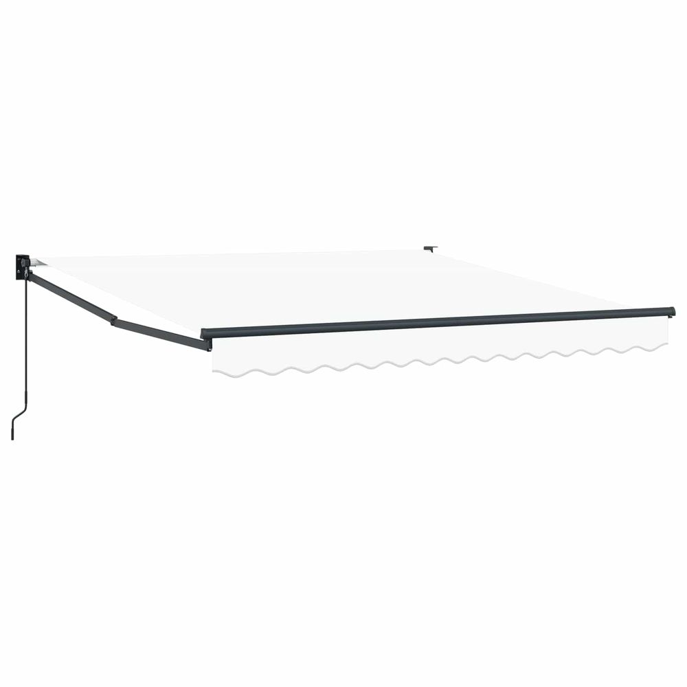 Auvent rétractable blanc 350 x 250 cm