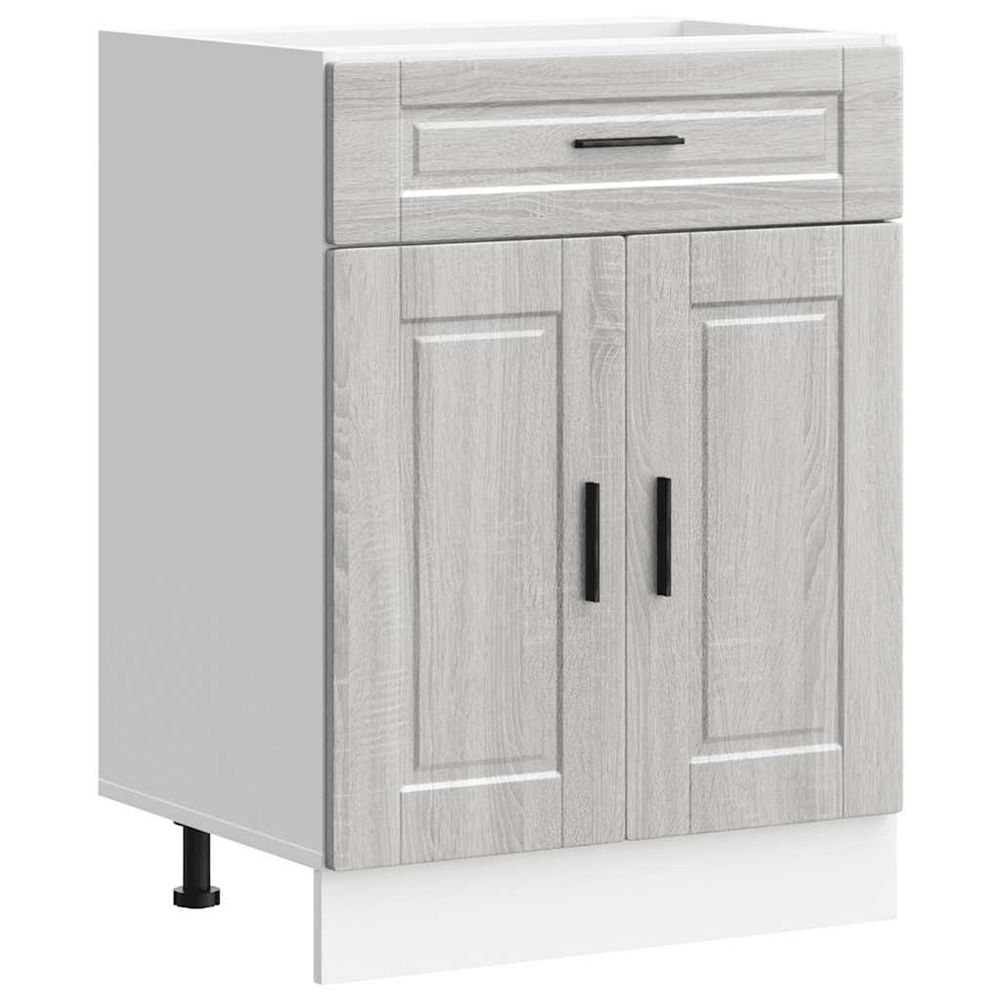 Armoire de cuisine porto sonoma gris bois d'ingénierie