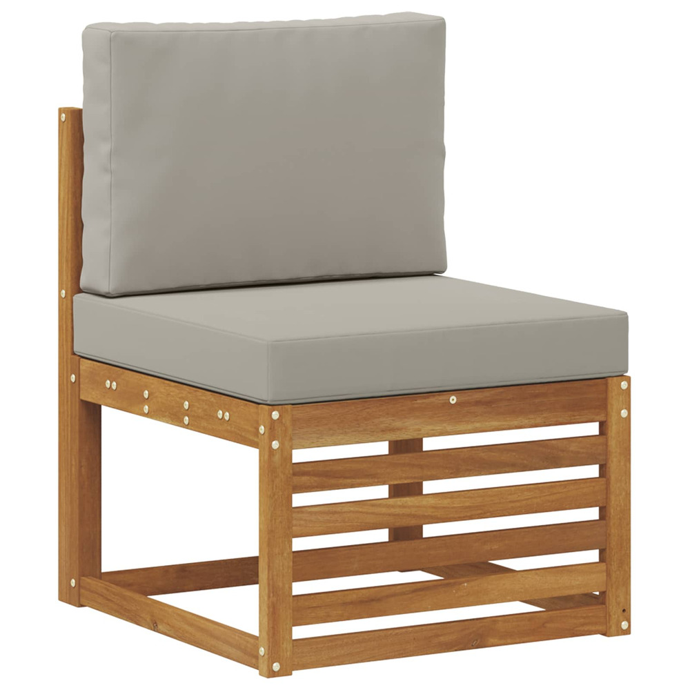 Sofa de milieu extérieur bois d'acacia massif naturel