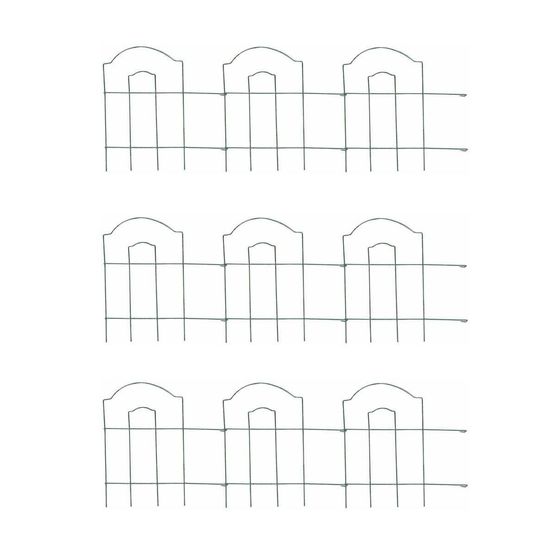 Bordure de jardin en métal lawn 3m lot de 9