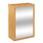 5five - meuble haut avec miroir "lab n modul" bambou