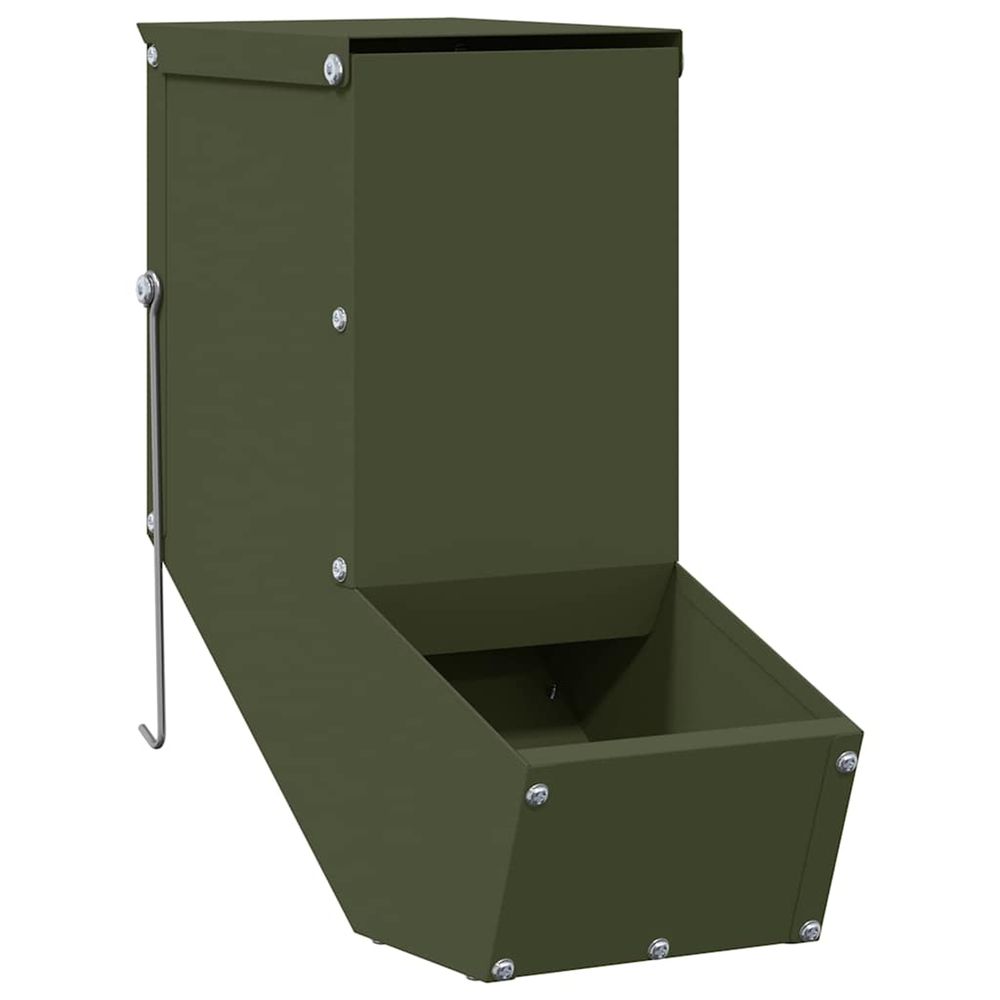 Distributeur pour lapins vert olive 12,5 x 26 x 28,5 cm 1 kg
