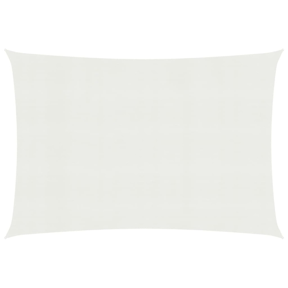 Voile toile d'ombrage parasol 160 g/m² pehd 2,5 x 3 m blanc