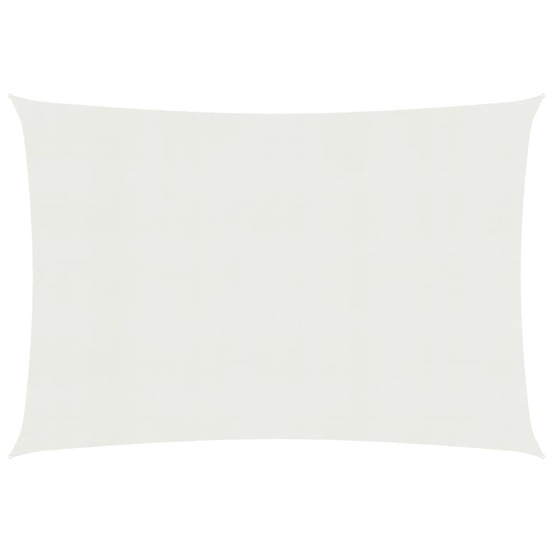 Voile toile d'ombrage parasol 160 g/m² pehd 2,5 x 3 m blanc