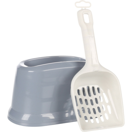 Support et pelle à litière pour chat