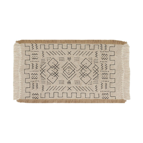 Tapis en jute et coton