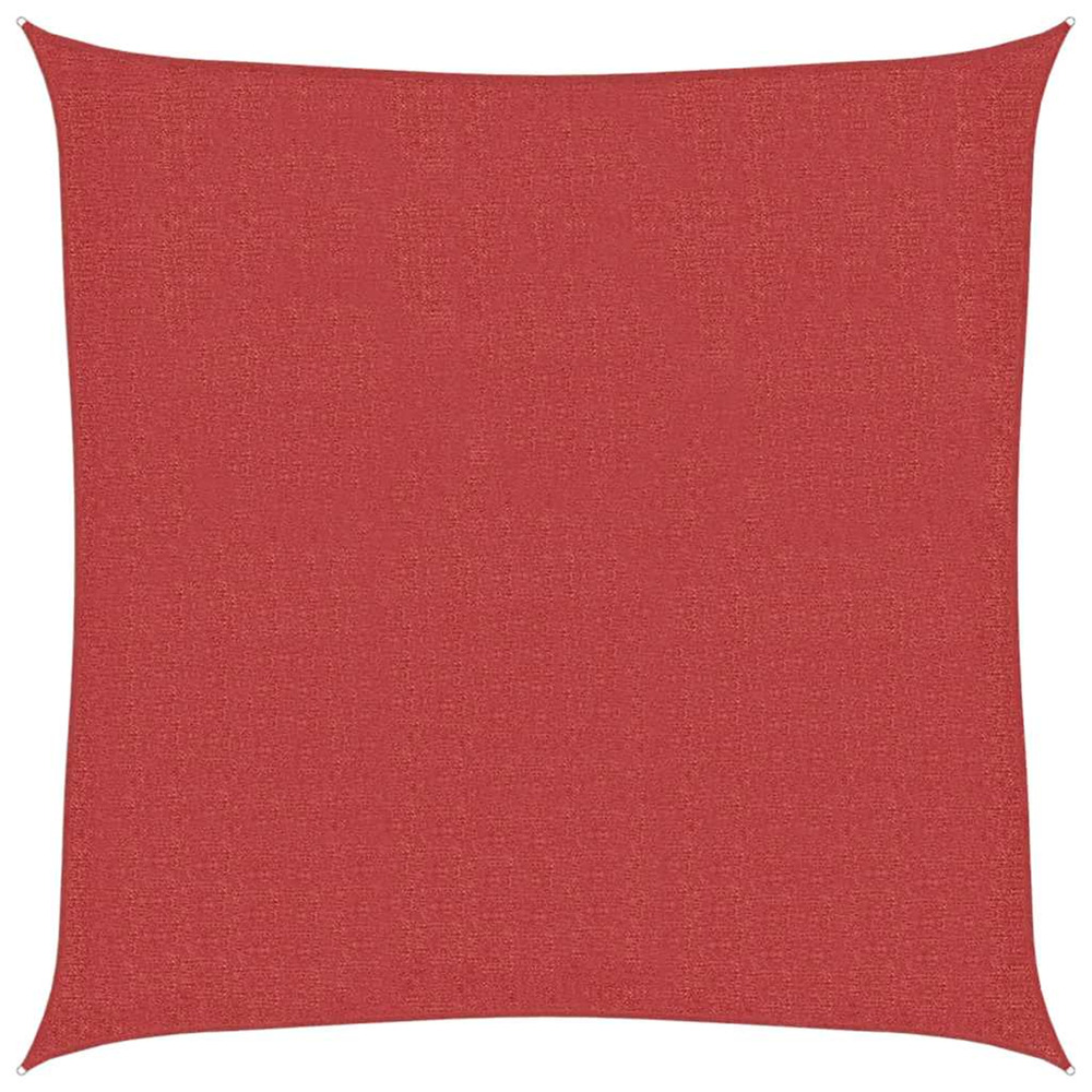 Voile d'ombrage 160 g/m² rouge 2,5x2,5 m pehd