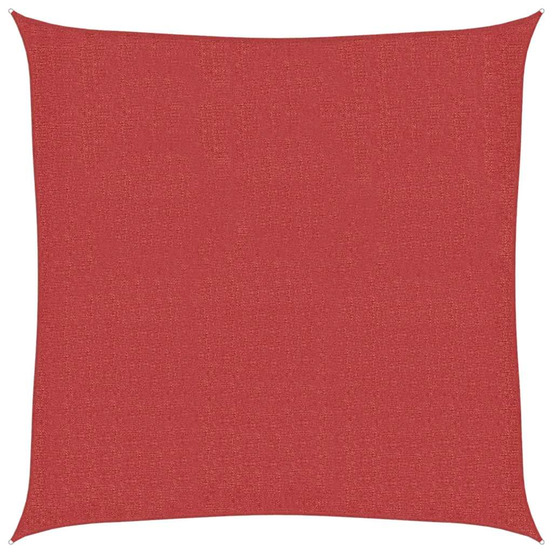 Voile d'ombrage 160 g/m² rouge 2,5x2,5 m pehd