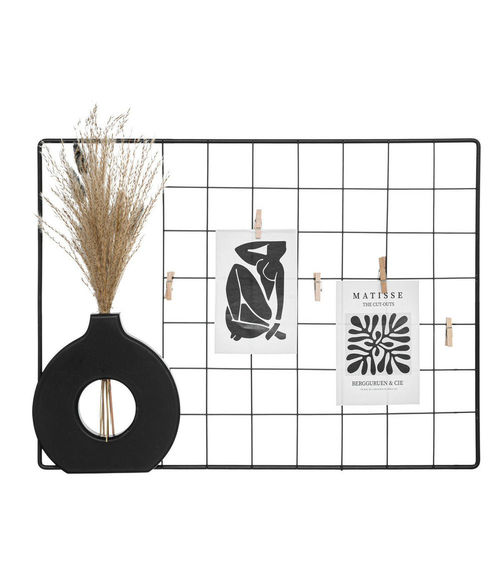 Pêle-mêle multivues porte photos en métal 54 x 40 cm