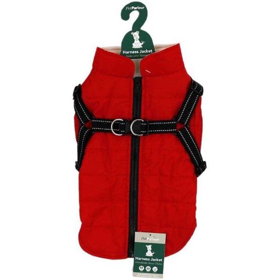 Veste harnais pour chien 35 cm rouge