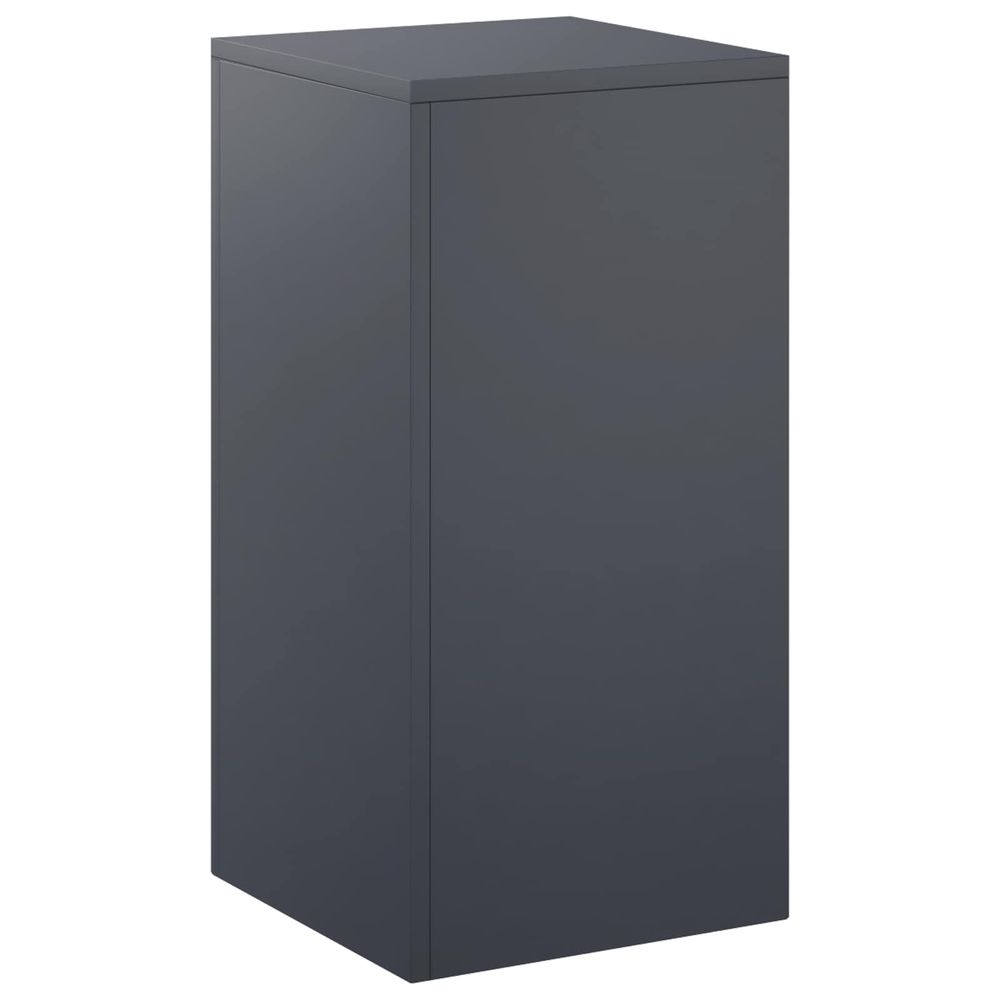 Support de plante anthracite 30 x 30 x 60 cm acier inoxydable
