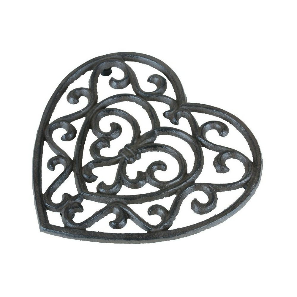 Dessous de plat en fonte marron 17 x 18 cm