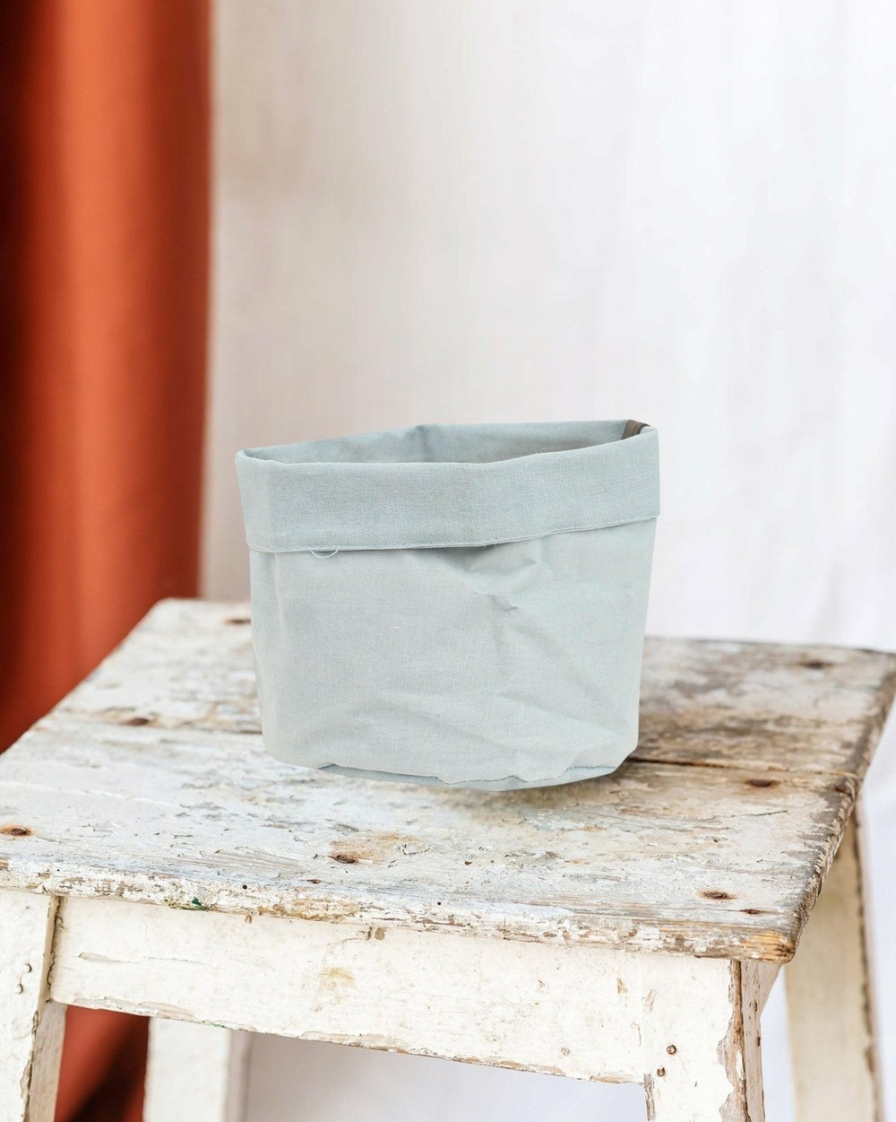 Panier bleu ancien 15 cm