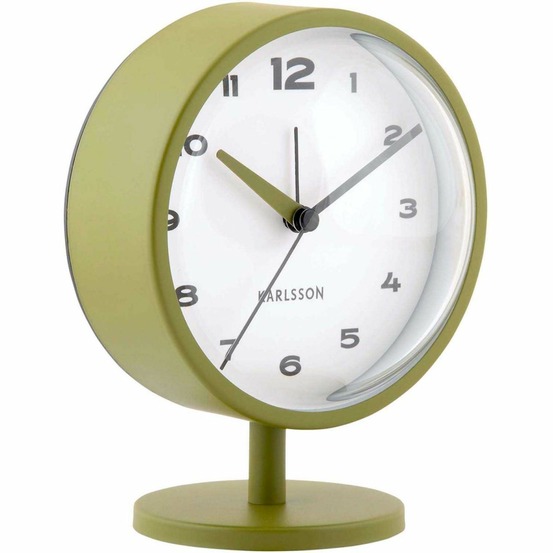Réveil à poser brisk dome vert