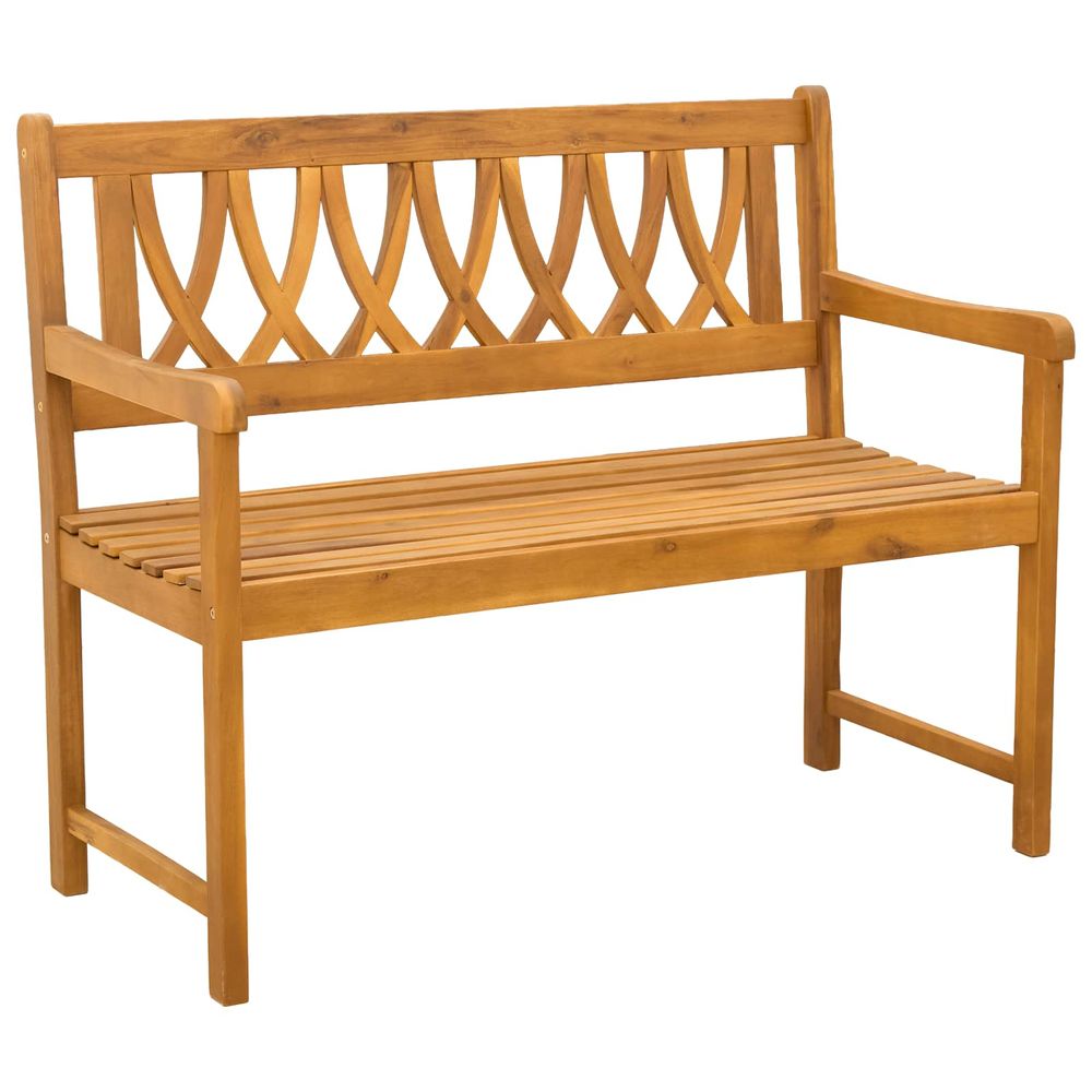 Banc extérieur 2 -places 110 x 56 x 90 cm bois d'acacia massif