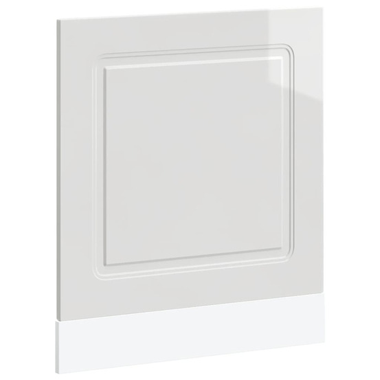 Panneau de lave-vaisselle kalmar blanc brillant 60x1,5x67 cm
