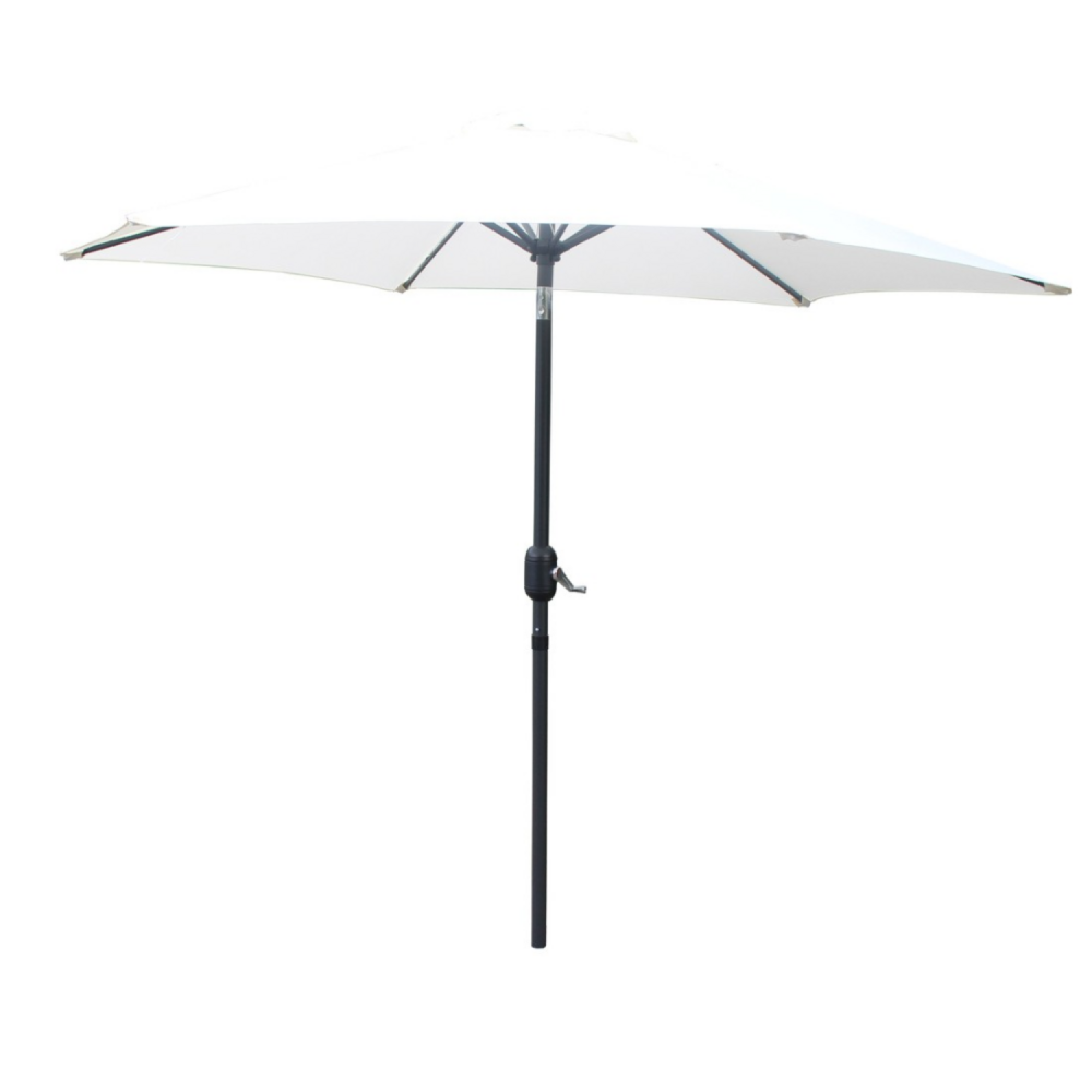Parasol droit rond 2,5 x 2,5 m écru come