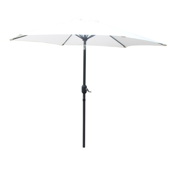 Parasol droit rond 2,5 x 2,5 m écru come
