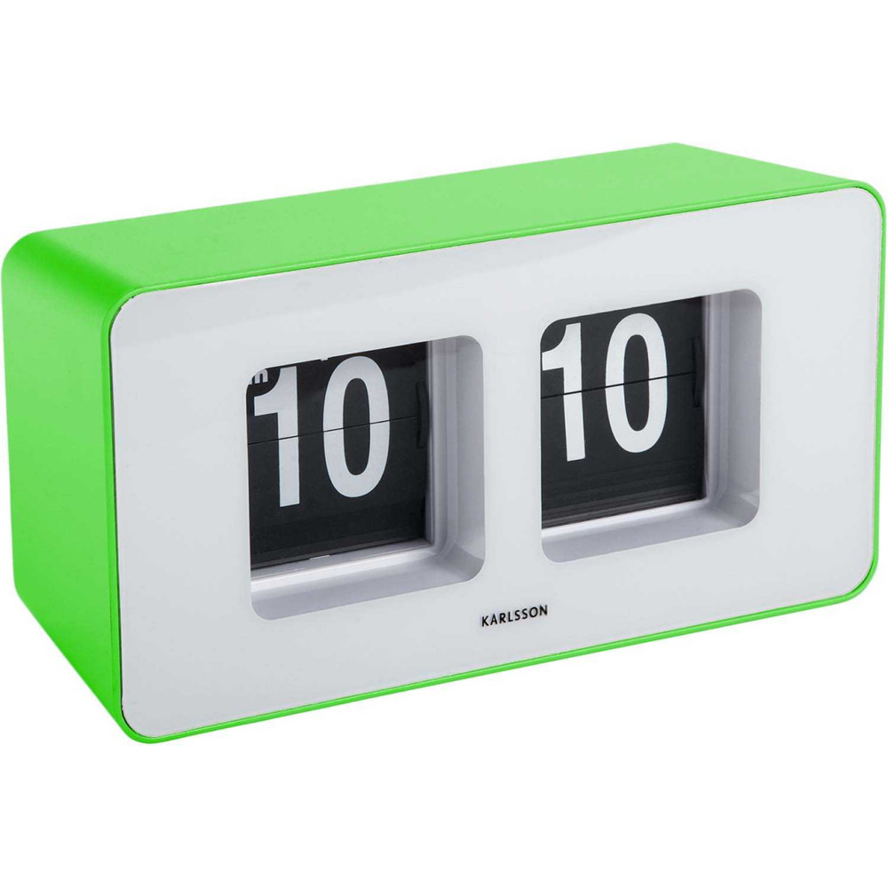 Horloge murale ou à poser funky flip vert