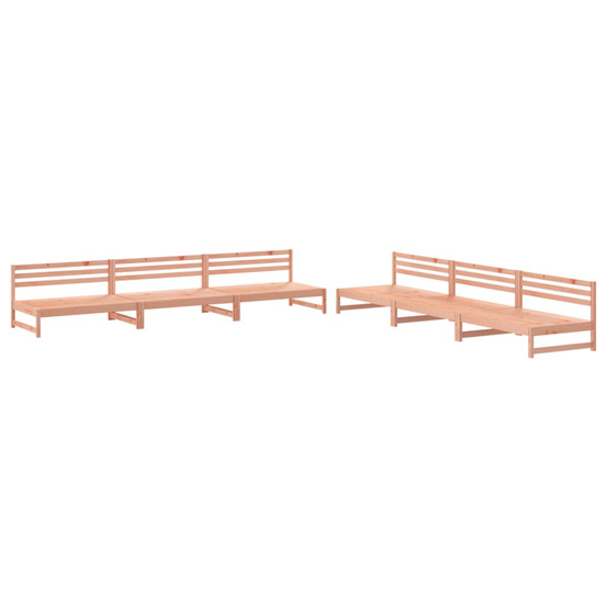 Salon de jardin 6 pcs bois massif douglas