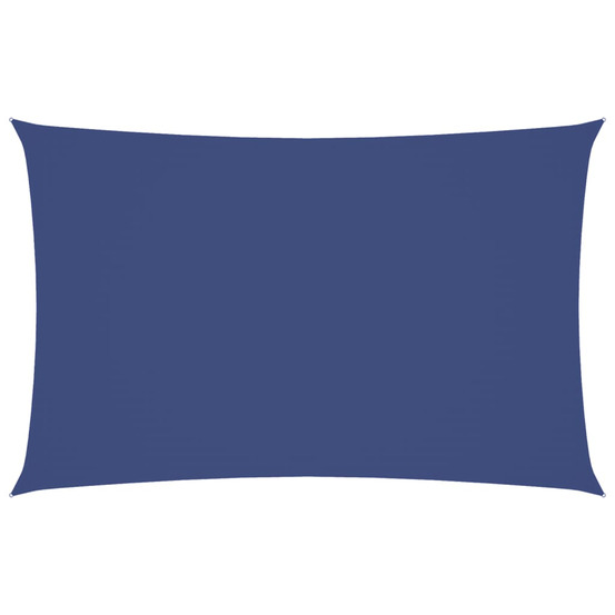 Voile de parasol tissu oxford rectangulaire 4x7 m bleu