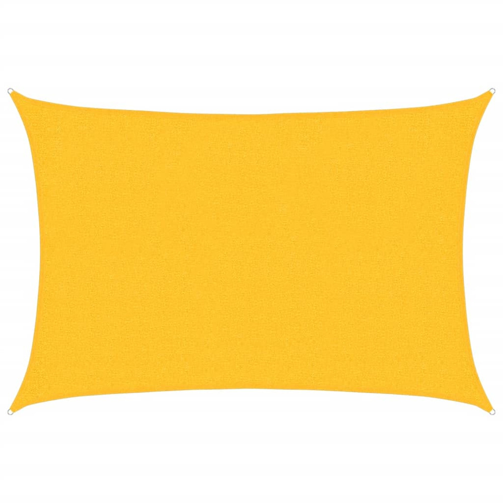 Voile d'ombrage 160 g/m² rectangulaire jaune 2x3 m pehd