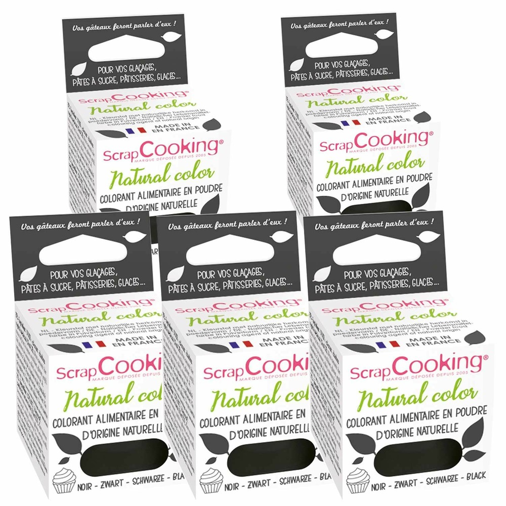 Colorant alimentaire naturel en poudre 15 g - noir