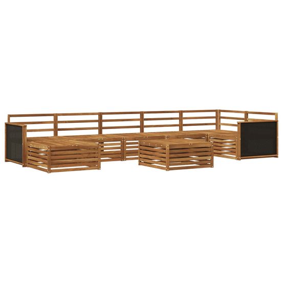 Ensemble de canapés d'extérieur 8 pc naturel