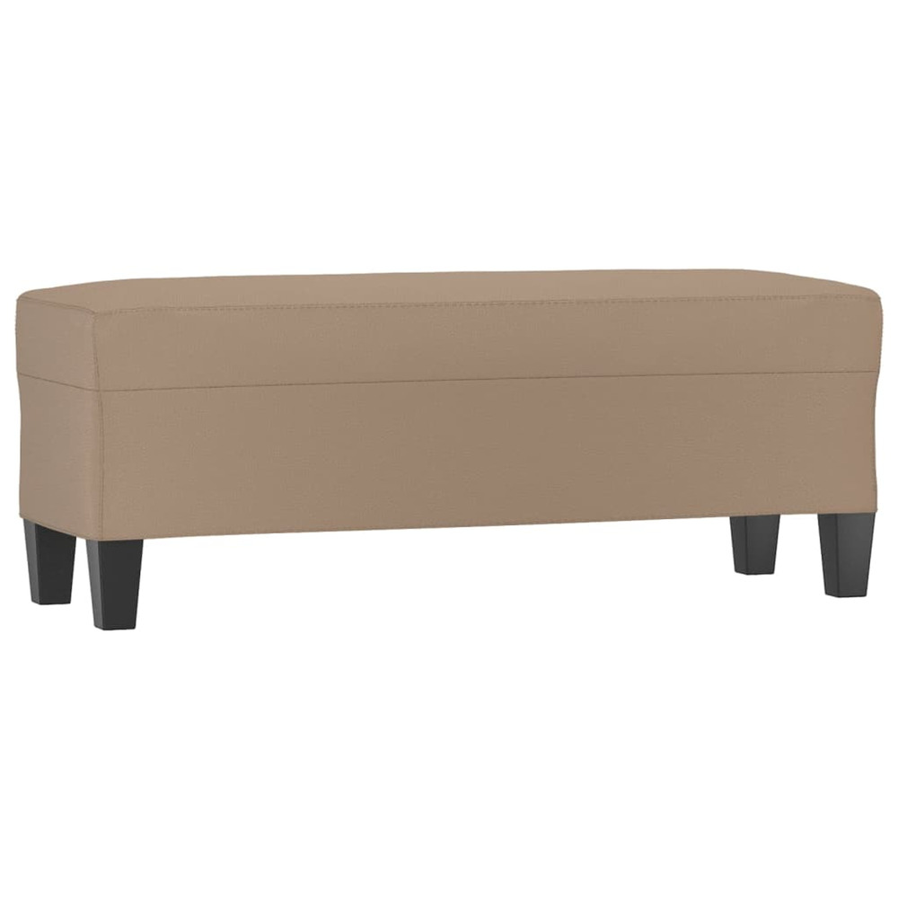 Banc cappuccino 100x35x41 cm similicuir