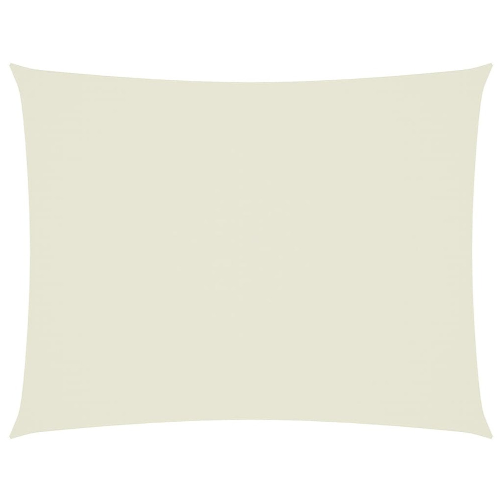 Voile de parasol tissu oxford rectangulaire 6x8 m crème