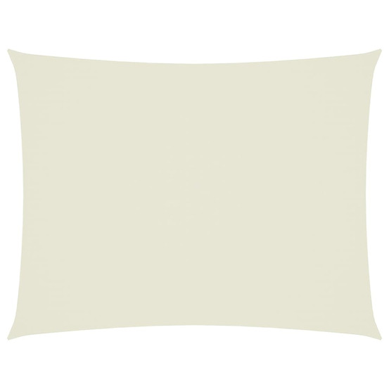 Voile de parasol tissu oxford rectangulaire 6x8 m crème