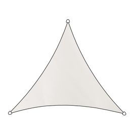 Triangular Polyester Tissu d'ombrage como polyester triangle 3,6x3,6 m blanc | Truffaut