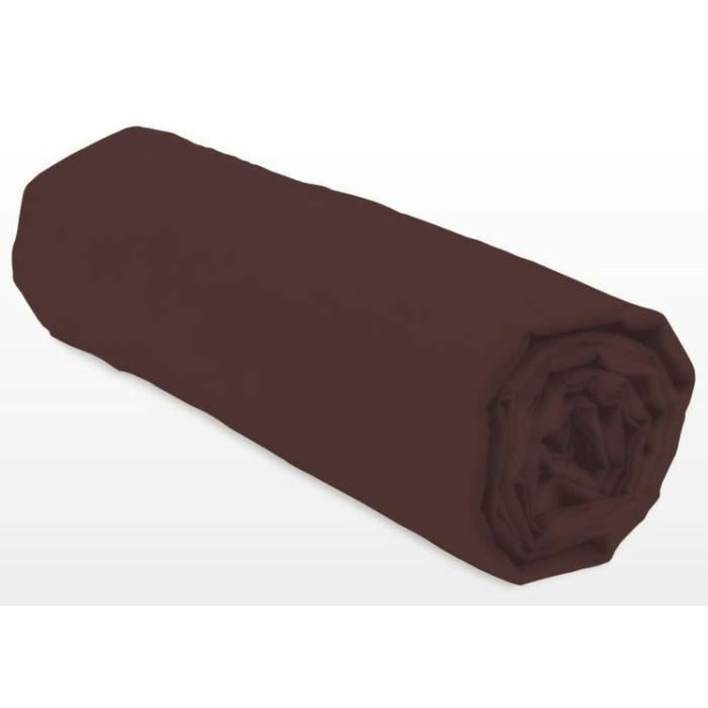 Drap-housse 180 x 200+35 cm - marron
