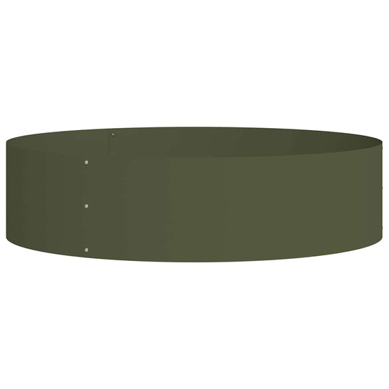 Anneau de jardinière vert olive 80 x 80 x 20 cm