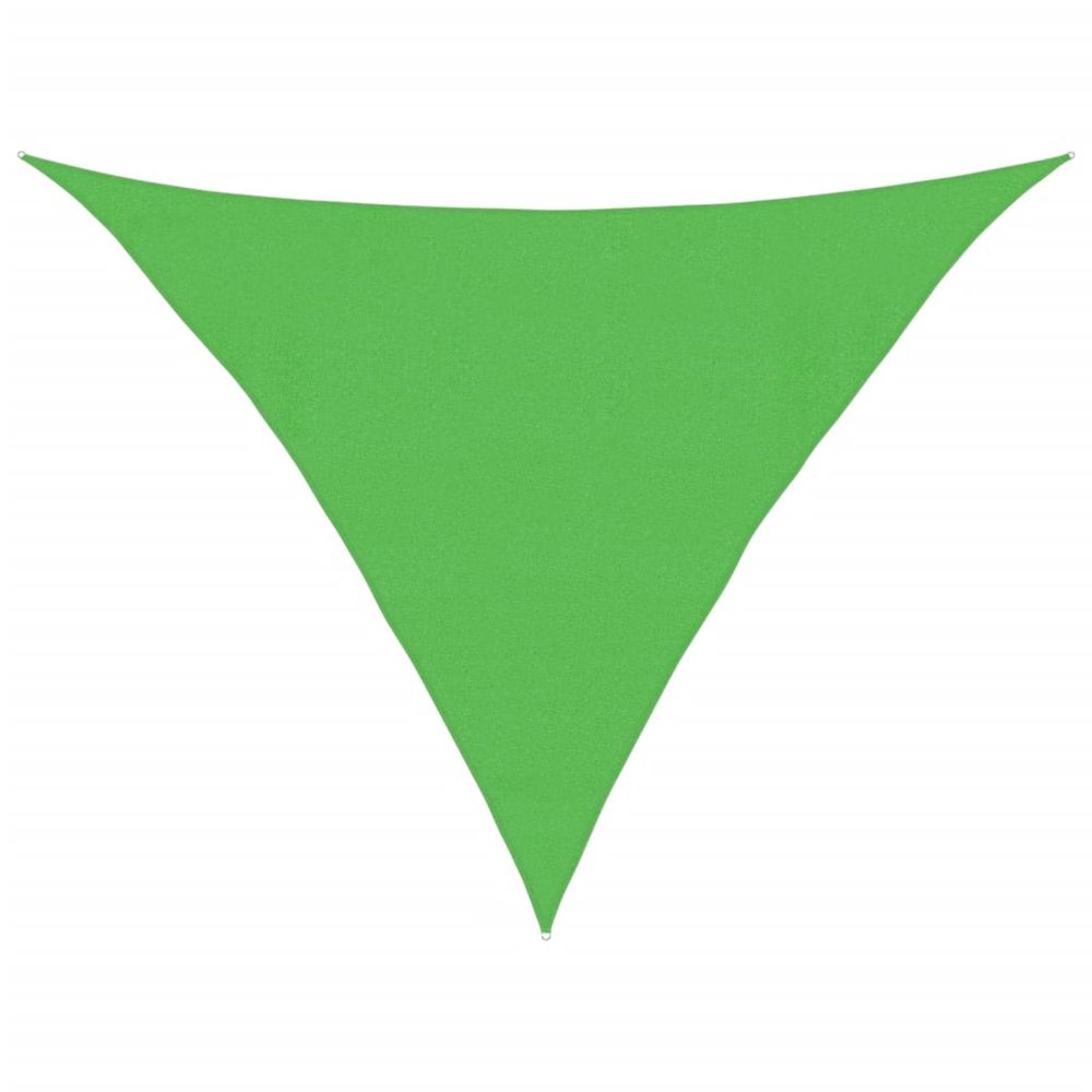 Voile d'ombrage 160 g/m² vert clair 4x4x5,8 m pehd