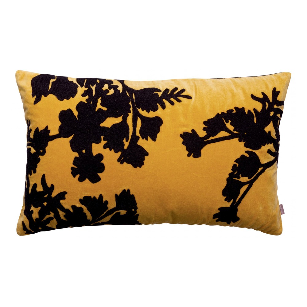Coussin rosalie brodé mirabelle 40 x 65 cm