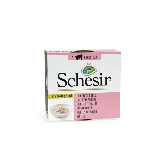 Bouillon poulet chat (boite 70g) - schesir 70 g