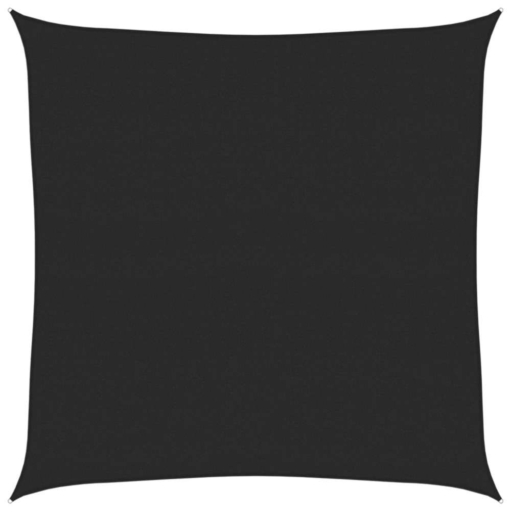 Voile d'ombrage 160 g/m² noir 4x4 m pehd
