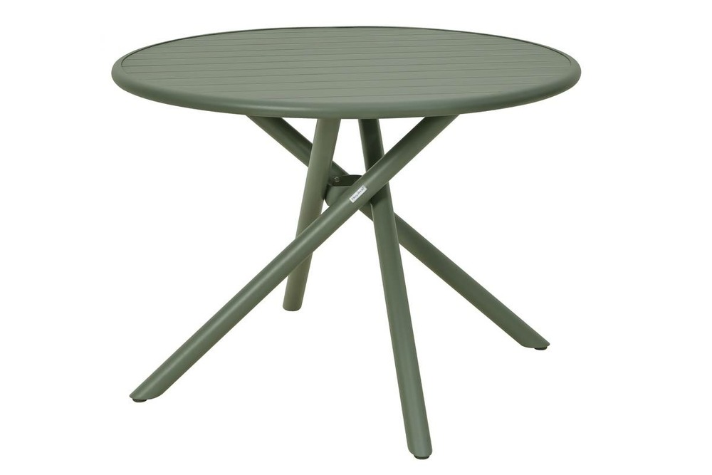 Table de jardin 4 places nebullia d105cm vert laurier