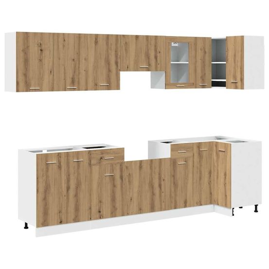 Ensemble de 11 meubles de cuisine