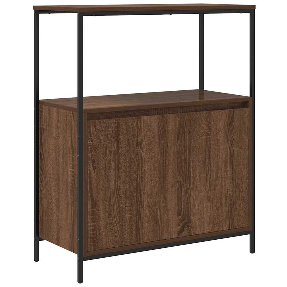 Meuble de salle de bain avec étagères chêne marron 76,5x35x95cm