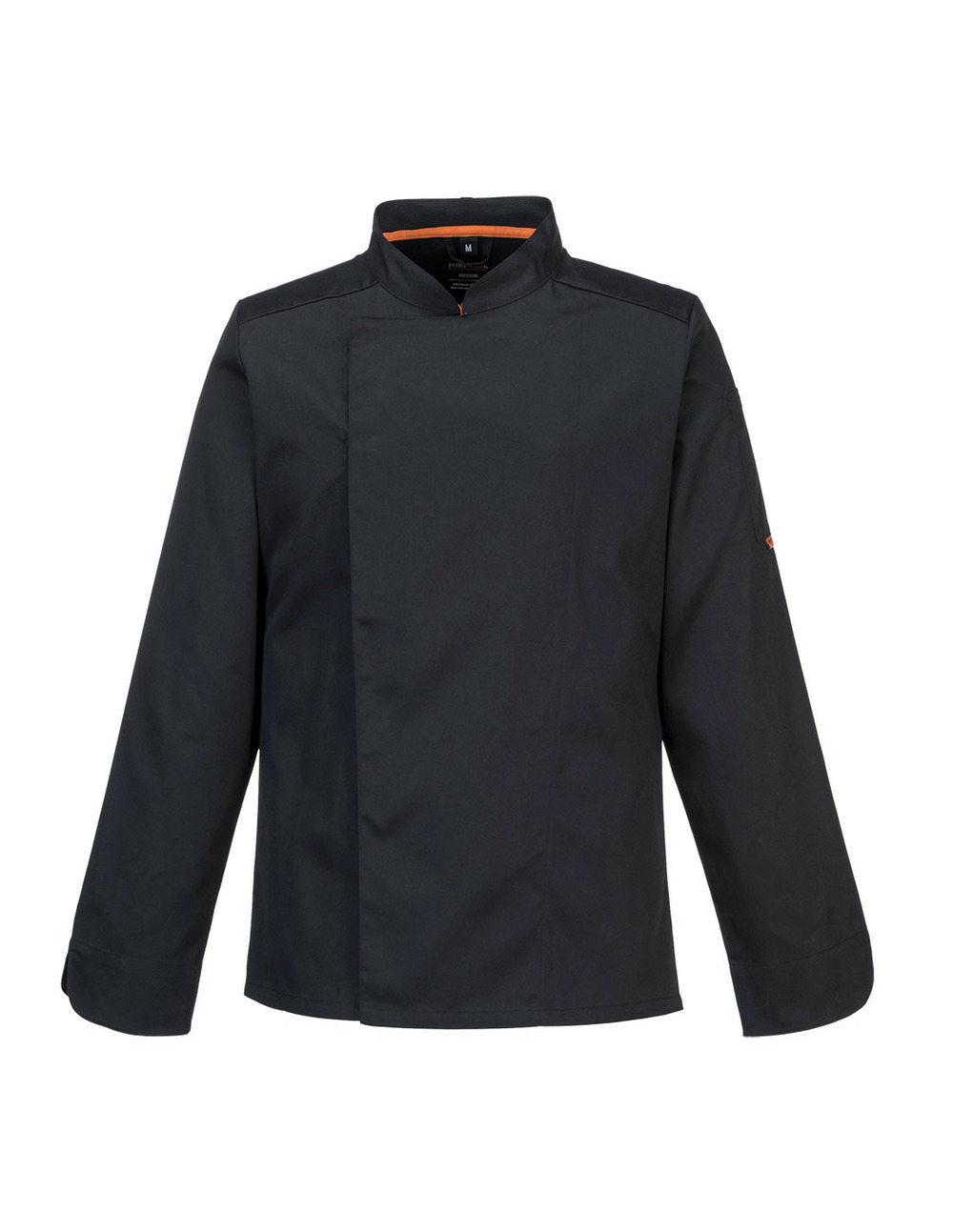 Veste cuisine meshair pro l/s couleur : noir taille xxl - portwest