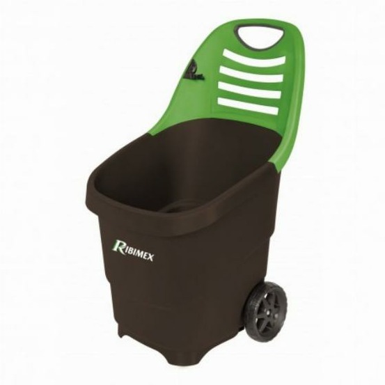 Chariot de jardin 65l bicolore